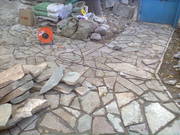 Укладка натурального камня (плитняка)